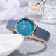 thumbnail image 2 of Reloj de pulsera informal de cuarzo para mujer con esfera redonda y aspecto bonito a la moda (azul), 2 of 4