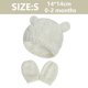 thumbnail image 2 of Conjunto de gorro y manoplas unisex para bebés y niños pequeños, gorro y guantes de punto gruesos y cálidos para invierno para niños y niñas, talla S, adecuado para niños de 0 a 2 meses, 2 of 7