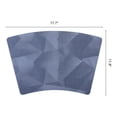 thumbnail image 6 of Placemats Set of 4 Wedge Placemats for Kitchen Dining Table Decor Washable Heat Resistant Table Place Mats Dark Blue 17.7x11.8inch, 6 of 6