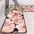 thumbnail image 2 of Kitchen Rugs Sets Of 2,Pink Beagle and Flower Anti Fatigue Kitchen Mat Rugs Non Slip Washable,Decorative Kitchen Floor Mats for Kitchen,Sink,Laundry,17"x47"+17"x47", 2 of 5