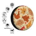 thumbnail image 5 of Spare Tire Cover, Autumn Animal Maple Leaves Wheel Cover Tire Covers for Trailers Car Truck Camper Universal Tire Covering Fits Diameter, 5 of 7