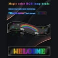 thumbnail image 3 of Panel De Matriz LED Flexible, Control De Aplicación Bluetooth Personalizable, Señal LED Flexible Programable Visual Colorida PU FPCB Con Control Remoto Para Fiesta, 3 of 7