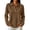 457#Brown, variant on Long Sleeve Polo Shirts for Women Button Collared Retro Cute Golf Dressy Office Casual Shirts