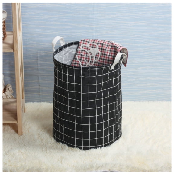Laundry Basket, Large Laundry Hamper, Waterproof Canvas Laundry Basket, Collapsible Storage Basket Bin for Kids Room, Toy Organizer, Nursery Hamper, Clothes Hamper