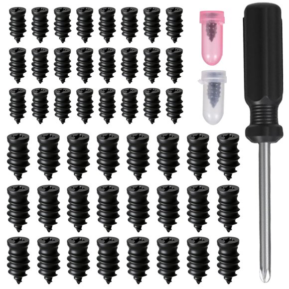 Kit de reparación de neumáticos Fuvylonk de 50 piezas con clavos espirales de goma