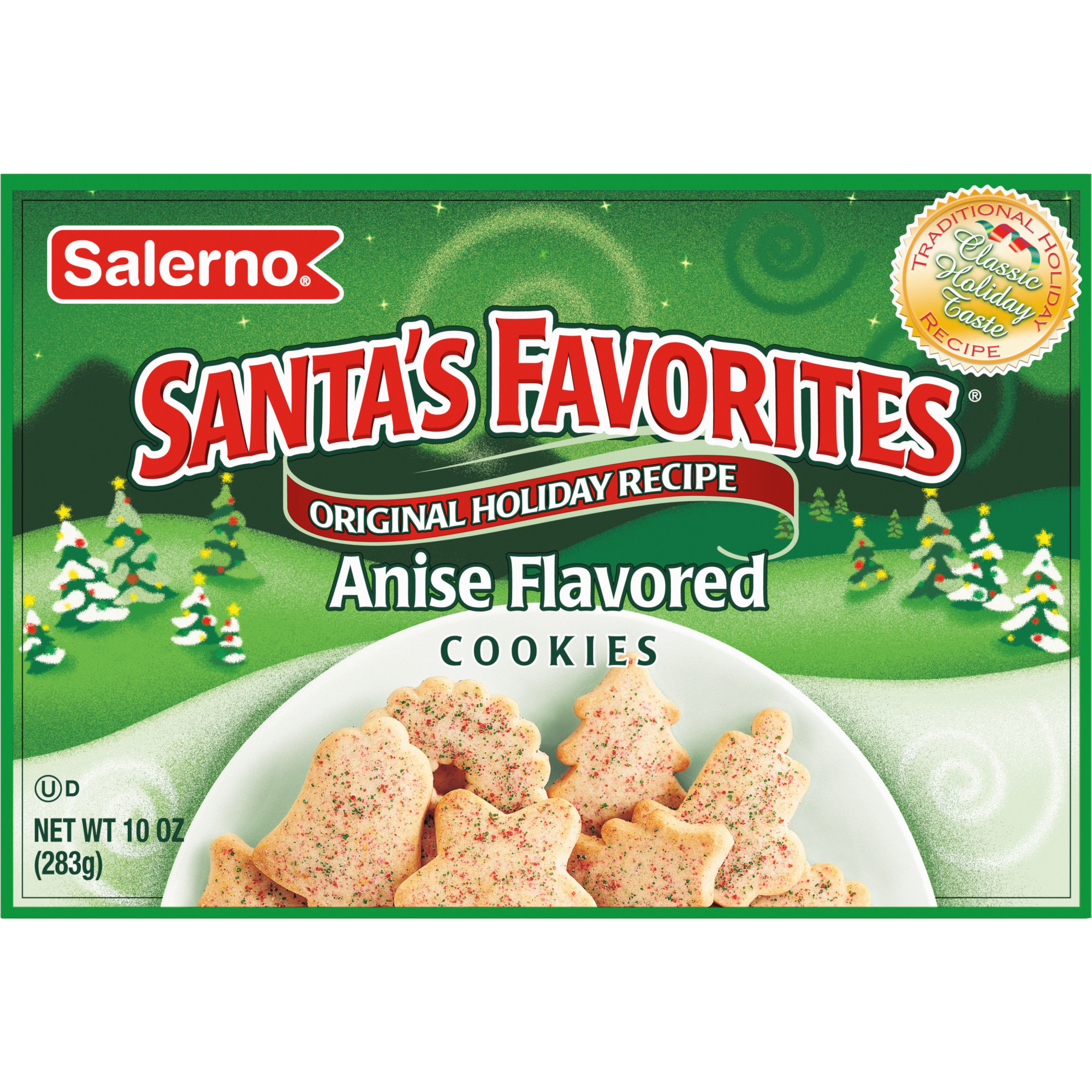 Salerno Santa S Favorites Holiday Original Recipe Anise Cookies 10 Oz Walmart Com Walmart Com