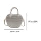 thumbnail image 2 of Bolso Hombro Con Asa Superior Forma Manzana Y Patrón Piedra Alrededor para Mujer, 2 of 6