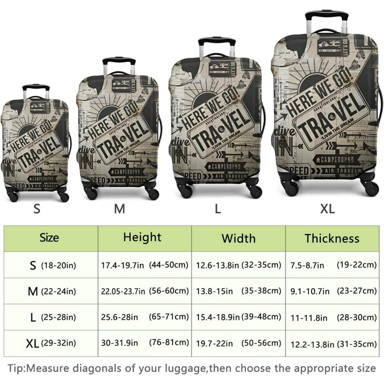Luggage Cover Washable Travel Suitcase Protector Spandex Luggage