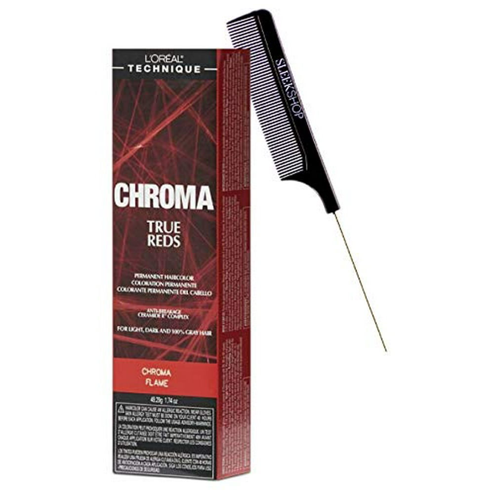 L'oreal Technique CHROMA TRUE REDS Permanent Hair Color for Light, Dark