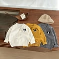 thumbnail image 5 of Fdrone Toddler Baby V-Neck Knit Cardigan Sweater with Cute Dog Embroidery Solid Color Loose Sweater Button Closed Casual Fall Winter Cardigan for Boys Girls, 5 of 7