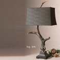 thumbnail image 1 of Uttermost Stag Horn Resin Table Lamp in Burnished Bone Ivory/Chocolate, 1 of 4
