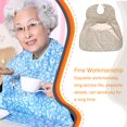 thumbnail image 3 of Vogacara Babero de moda para adultos, removedor largo, delantal para personas mayores, protector de ropa para la hora de comer para hombres, mujeres, masajeadores  Fest/Teefarbe Vogacara CE013486-02, 3 of 6