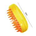 thumbnail image 3 of Frogued Pet Massage Comb Steamy Cat Dog Grooming Brush 3-in-1 Self-Cleaning Shedding Brush Pet Supplies for Dog Cats Yellow*1pc, 3 of 10