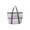White, variant on Ouuluon Beach Bag, Large Storage Breathable Beach Tote, 17×15×6in Quick-Draining Waterproof Beach Bag for Toy Bathroom Toiletry Swimming