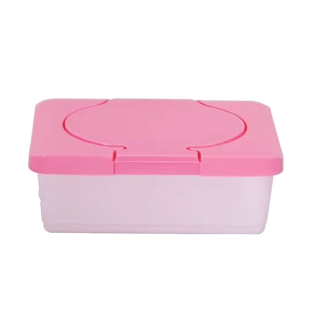 Cateissary Estuche para pañuelos multifuncional y liviano, soporte para caja de pañuelos de fácil acceso, caja para pañuelos húmedos Almacenamiento y organización del hogar rojo