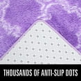 thumbnail image 6 of YJ.GWL Soft Geometric Area Rugs for Bedroom Living Room Shaggy Patterned Fluffy Carpets, Decor Rug,5x8ft,Purple/White, 6 of 7