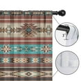 thumbnail image 4 of Blackout Kids Curtains,Brown Geometric Triangle Diamond Pattern Childrens Insulated Curtains Set Of 2,Bedroom Essentials,Toddler Room Decor 52x63in(132x160cm), 4 of 5