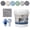 Light Gray, variant on Epoxy Colored Sand Floor Paint, Epoxy Floor Paint High Gloss Marble Effect Coating for Indoor and Outdoor, Wear-resistant and non slip
