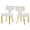 Beige, variant on HUTWIFE Home Contemporary Chenille Dining Side Chairs, Beige (Set of 2)