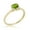 August- Genuine Peridot, variant on AVORA 10K Yellow Gold July Birthstone- Ruby with Simulated Diamond CZ Heart Halo Fashion Ring - Size 7