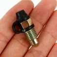 WAXIAYUZ 2pcs Motorcycle Bleeder Screws with Caps Brake Bleeder Bolts