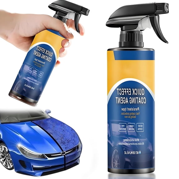 Car Polish & Coating Spray - All in One Cleaner   Restorer for Paint, Protective Layer Formula, Safe for Most Auto Finishes