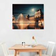 thumbnail image 2 of Nawypu The Louvre Pyramid Illuminated - Monuments - 48x16 Gallery Wrapped Canvas Wall Art, 2 of 6