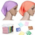 thumbnail image 2 of Women's Islamic Muslim Shiny Under Scarf Cap Bonnet Ninja Hijab Neck Cover Hats, 2 of 2