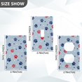 thumbnail image 7 of Yayeee Blank Wall Plate Cover 1-Gang 4.5"x2.7" Home Unused Decorative Outlet, Blue Cartoon Paw Pattern, 7 of 7