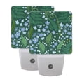 thumbnail image 6 of Yayeee LED Plug in Night Light for The Home with Auto Dusk to Dawn Light Sensors, 2 Pack, Blue Flowers Pattern, 6 of 6
