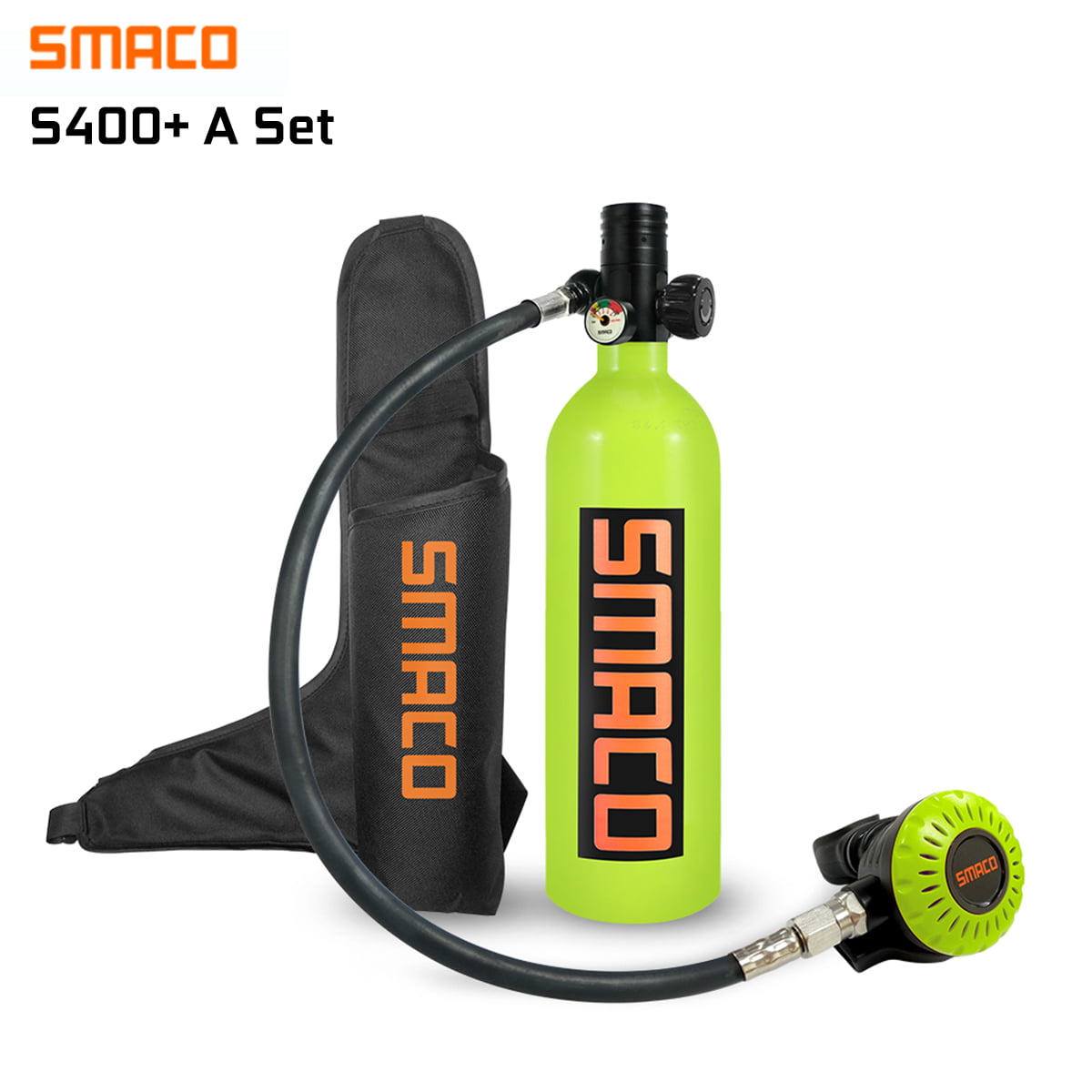 SMACO S400 Mini Diving Air Tank Scuba Cylinder Oxygen Tank Underwater Breath Kit 