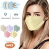 100PCS Adult Disposable Mask, 4-Ply Breathable & Comfy Dust-Proof Face Mouth Mask Cover with Adjustable Nose Wire and Elastic Ear Loops for Men and Women Outdoor