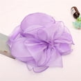 thumbnail image 2 of Womens Mens Hats Spring Summer Mesh Large Brim Sun Hat Flower Wedding Dress Hat Sun Hats for Women Purple M, 2 of 3