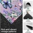 thumbnail image 3 of Purple Butterfly Flower Butterfly Pattern Kitchen Rugs Sets Of 3,Kitchen Runner Rugs Non Skid Washable,Decorative Kitchen Floor Mats for Kitchen,Sink,Laundry,17"x30"+ 17"x47" + 17"x59", 3 of 6