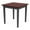 Mahogany, variant on Amherst Steel Reception Waiting 20" End Table / Charcoal Steel / Natural