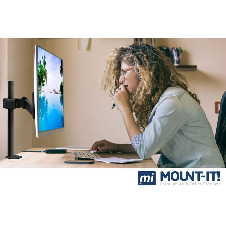Mount-It! Full Motion Monitor Truss/Pole Mount - Vesa 75x75 to 100x100  mm/32' Screen