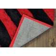 thumbnail image 5 of United Weavers of America Abstract Shag Contemporary Area Rugs, Black, 5 of 5