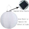 thumbnail image 1 of Lámpara de linterna solar LED de 25 cm Luz colgante impermeable para patio al aire libre (Blanco) Likrtyny  Para estrenar, 1 of 9