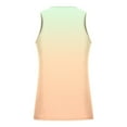 thumbnail image 3 of RYRJJ Men's Gym Workout Sports Tank Tops Fashion Gradient Sleeveless Tees Summer Casual Beach Vacation Shirts for Men(Orange,L), 3 of 4
