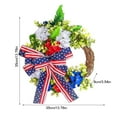 thumbnail image 3 of Pedty Summer Wreaths,Wreath for Front Door,Ndependence Front Day Wreath Door Decorative Hanging Wreath Door Patriot Wreath,Hanging Door Wreath for Home Decoration, 3 of 9