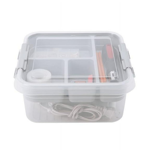 Simplify Stackable Plastic Storage Organizer in Clear