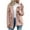Pink, variant on Odeerbi Jackets for Women 2025 Ladies Warm Jacket Winter Solid Turn Coat Down Collar Lambswoo Outerwear Brown