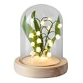 thumbnail image 2 of Lily of The Orchid Flowers Night Light DIY Material Dome Battery Operated for Christmas Holiday Valentines Day Party Home Decoration, 2 of 8