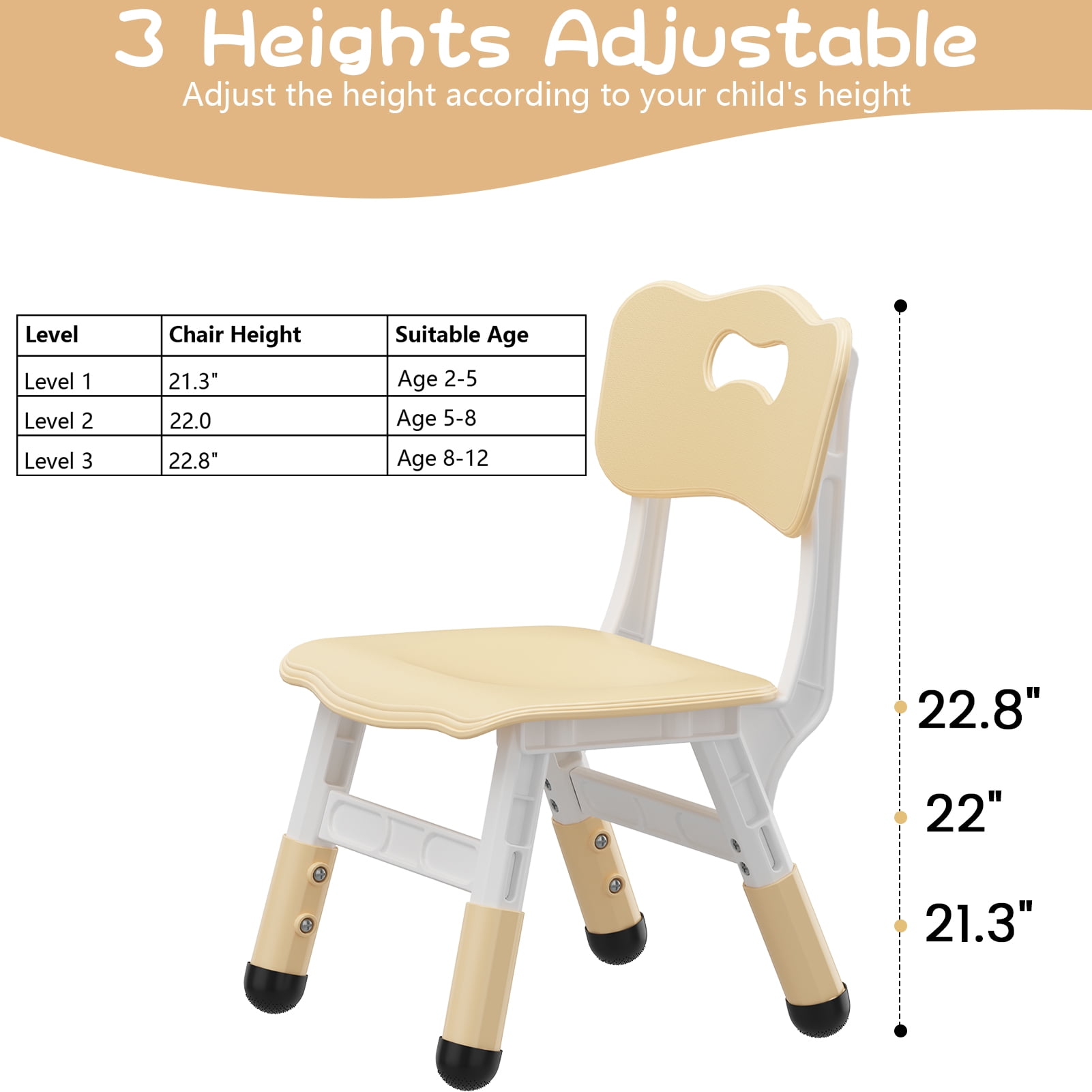 EastVita Kids 2 Chairs Set Height Adjustable Toddler Chair Set, Graffiti Desktop, Children Learn Activity Table for Kids Study Table for Home