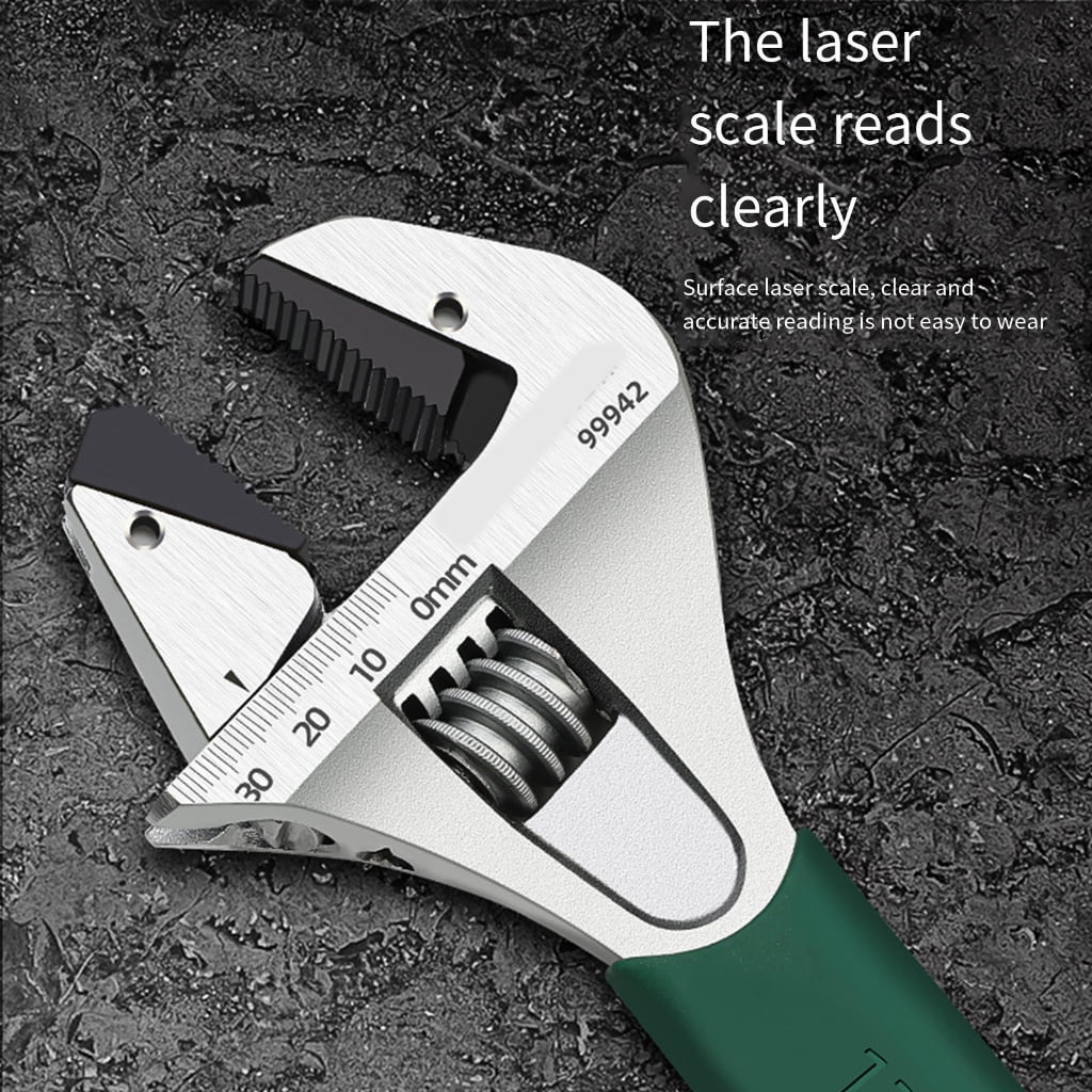 Carbon Steel Adjustable Wrench with Comfortable Handle Multifunction Spanner Perfect for DIY Enthusiasts Professional