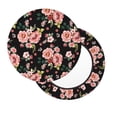 thumbnail image 7 of Uemuo Rose Flowers Pattern Round Bar Stool Seat Covers Washable Stool Cushion Slipcover Elastic Bar Chair Covers-, 7 of 7