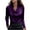 Purple, variant on zbxnLI Women's Satin Silk Tops Long Sleeve Blouses Collared Cowl Neck Shirts Dress Office Work Blouse Plus Size Outfits