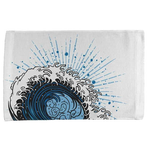 Summer Asian Wave Japanese Tsunami All Over Hand Towel