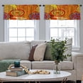thumbnail image 5 of LALILO Kitchen Curtain Valance Beautiful Ethnic African Rod Pocket Window Curtain 52"x 18" Set of 2, 5 of 7