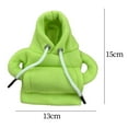 thumbnail image 5 of Cubierta de perilla de palanca de cambios automática, Mini Sudadera con capucha para palanca de cambios, decoración, perilla de engranaje Verde, 5 of 5